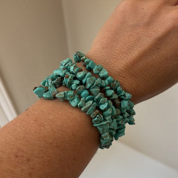 Turquoise Beaded Bracelet Set - Picture 4 of 4